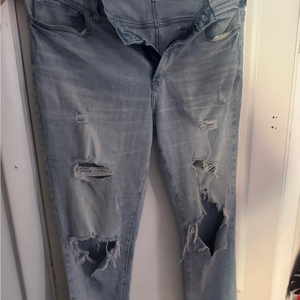 PacSun Light Blue Distressed Skinny Jeans